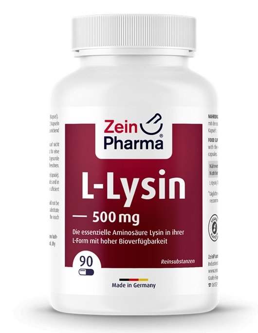 Zein Pharma L-Lysine, 500mg - 90 vcaps Sale