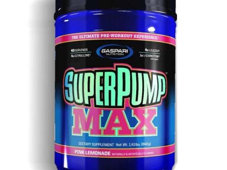 Gaspari Nutrition SuperPump MAX, Pink Lemonade - 640 grams For Sale