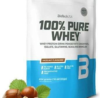 BioTechUSA 100% Pure Whey, Hazelnut - 454 grams For Cheap