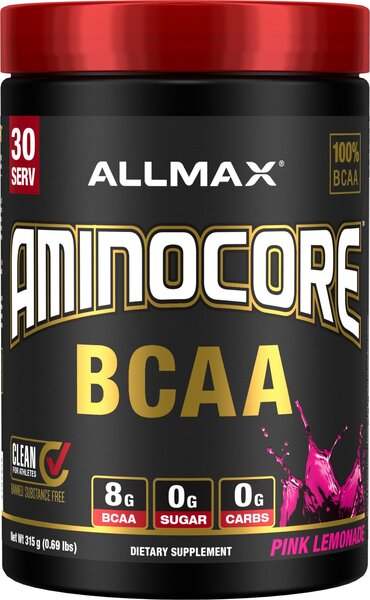 AllMax Nutrition Aminocore BCAA, Pink Lemonade - 315 grams Online now