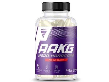 Trec Nutrition AAKG Mega Hardcore, Caps - 240 caps Hot on Sale