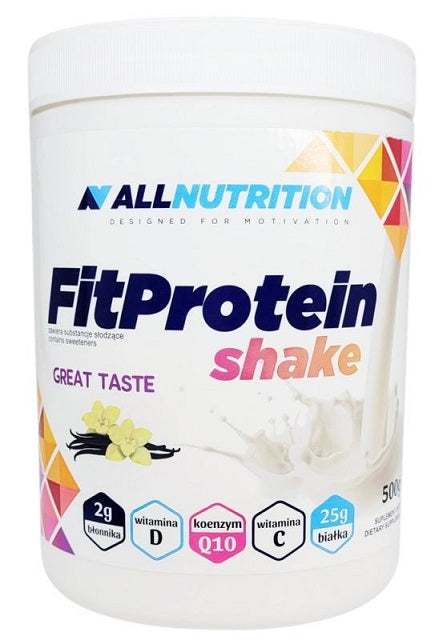 Allnutrition Fit Protein Shake, Vanilla - 500 grams Supply