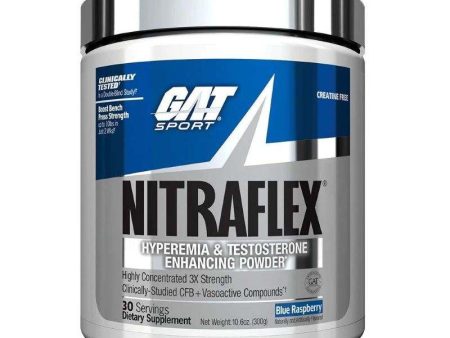 GAT Nitraflex Classic, Blue Raspberry - 300 grams For Discount