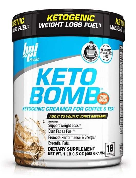 BPI Sports Keto Bomb, Caramel Macchiato - 468 grams For Discount