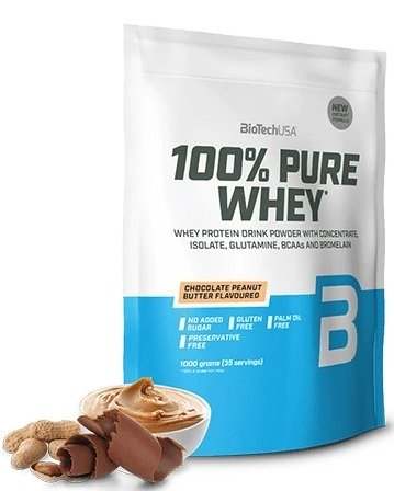 BioTechUSA 100% Pure Whey, Chocolate Peanut Butter - 1000 grams Online now