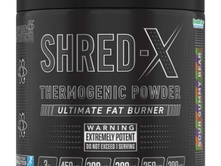 Applied Nutrition Shred-X Powder, Sour Gummy Bear - 300 grams on Sale