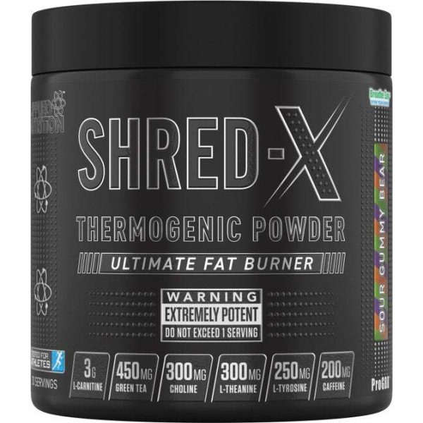 Applied Nutrition Shred-X Powder, Sour Gummy Bear - 300 grams on Sale