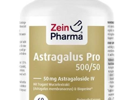 Zein Pharma Astragalus Pro 500 50, 50mg Astragaloside IV - 60 vcaps Discount