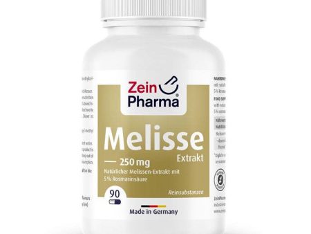 Zein Pharma Melissa Extract, 250mg - 90 vcaps Sale