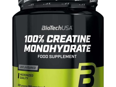 BioTechUSA 100% Creatine Monohydrate, Unflavoured - 300 grams Online now