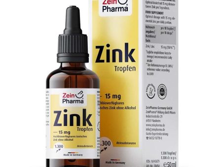 Zein Pharma Zinc Drops, 15mg - 50 ml Hot on Sale