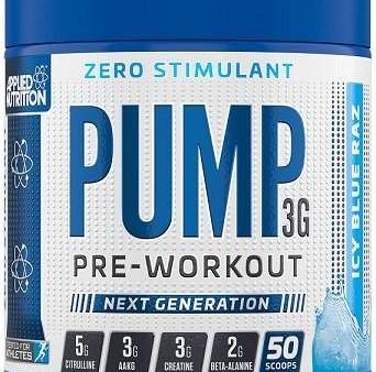 Applied Nutrition Pump 3G Pre-Workout (Zero Stimulant), Icy Blue Raz - 375 grams Online