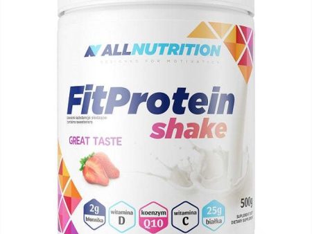 Allnutrition Fit Protein Shake, Strawberry - 500 grams Online Sale