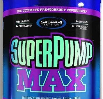 Gaspari Nutrition SuperPump MAX, Grape Cooler - 640 grams Discount