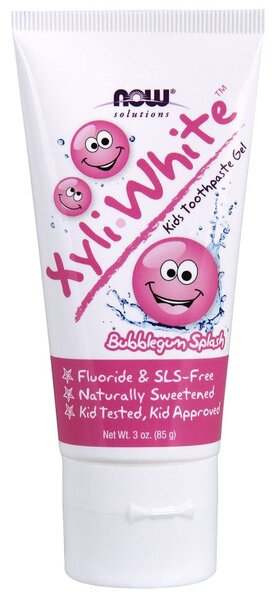 NOW Foods XyliWhite Kids, Bubblegum Splash - 85 grams Supply