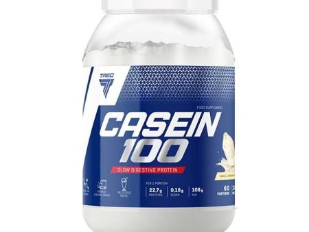 Trec Nutrition Casein 100, Creamy Vanilla - 1800 grams For Discount