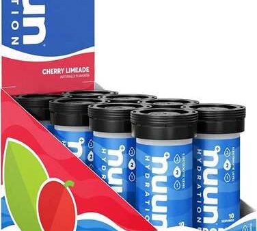 Nuun Sport Hydration + Caffeine, Cherry Limeade - 8 x 10 count tubes Online Sale