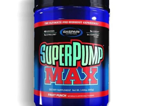 Gaspari Nutrition SuperPump MAX, Fruit Punch - 640 grams Hot on Sale