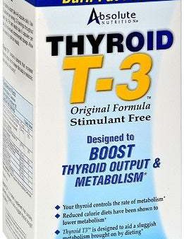 Absolute Nutrition Thyroid T3 - 180 caps For Discount