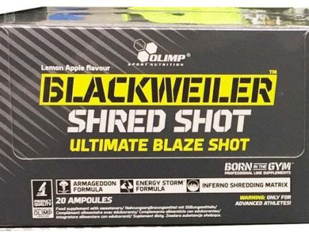 Olimp Nutrition Blackweiler Shred Shot, Lemon Apple - 20 x 60 ml Online