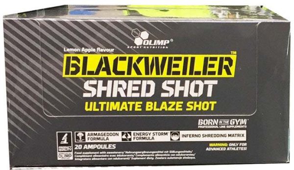 Olimp Nutrition Blackweiler Shred Shot, Lemon Apple - 20 x 60 ml Online