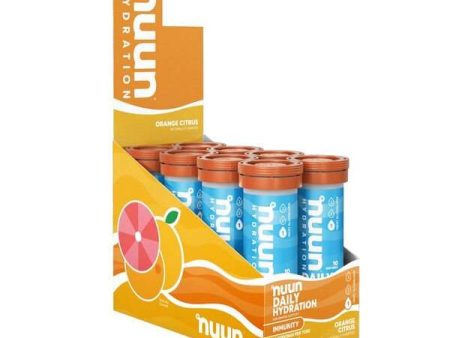 Nuun Daily Hydration Immunity, Orange Citrus - 8 x 10 count tubes Cheap