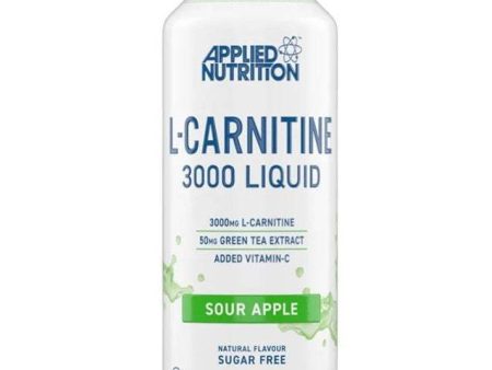 Applied Nutrition L-Carnitine Liquid 3000, Sour Apple - 480 ml For Discount