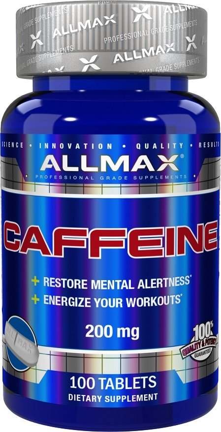 AllMax Nutrition Caffeine, 200mg - 100 tablets Supply