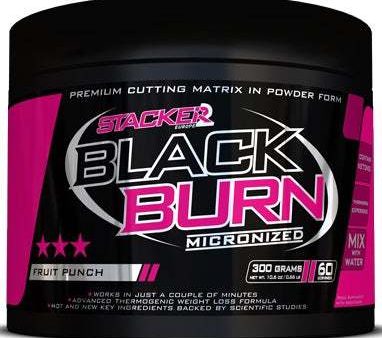 Stacker2 Europe Black Burn Micronized, Fruit Punch - 300 grams For Discount