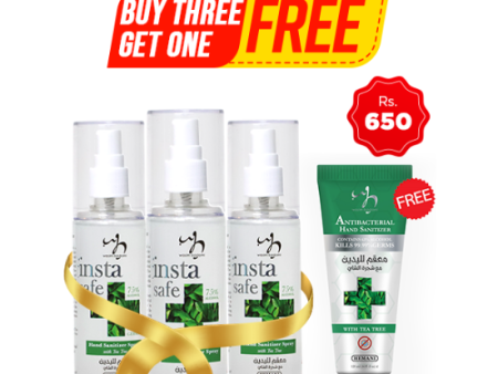 Hemani Buy 3 Sanitizer Sprays And Get 1 Sanitizer Tube Free For Discount