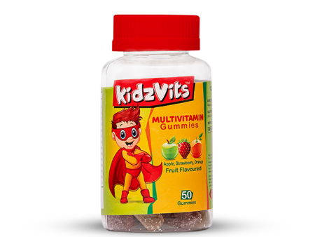 Kidzvits Multivitamin Gummies - Fruit Flavored Vitamin Jellies - 50 Gummies Discount