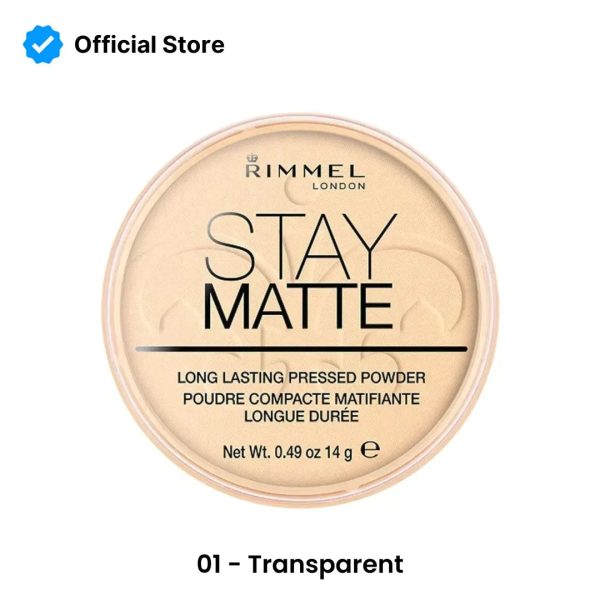 Rimmel Stay Matte Pressed Powder - 1 Transparent Hot on Sale