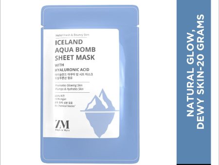 Zayn & Myza Iceland Aqua Bomb Sheet Mask - Hello! Fresh and Bouncy Skin Online now