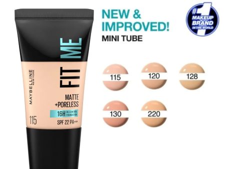 Maybelline New York Fit Me Matte & Poreless Foundation - 18ml Hot on Sale