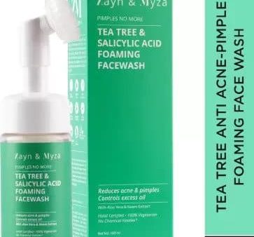 Zayn & Myza Tea Tree & Salicylic Acid Foaming With Built-In Deep Cleansing Brush (For Women) Online Sale