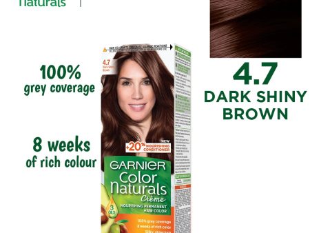 Garnier Color Naturals - 4.7 Dark Shiny Brown Sale