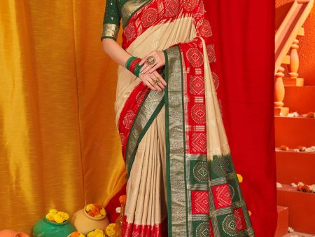 NOZ2TOZ Women s Tussar Silk Green Woven Design Designer Saree With Blouse Piece Online Hot Sale